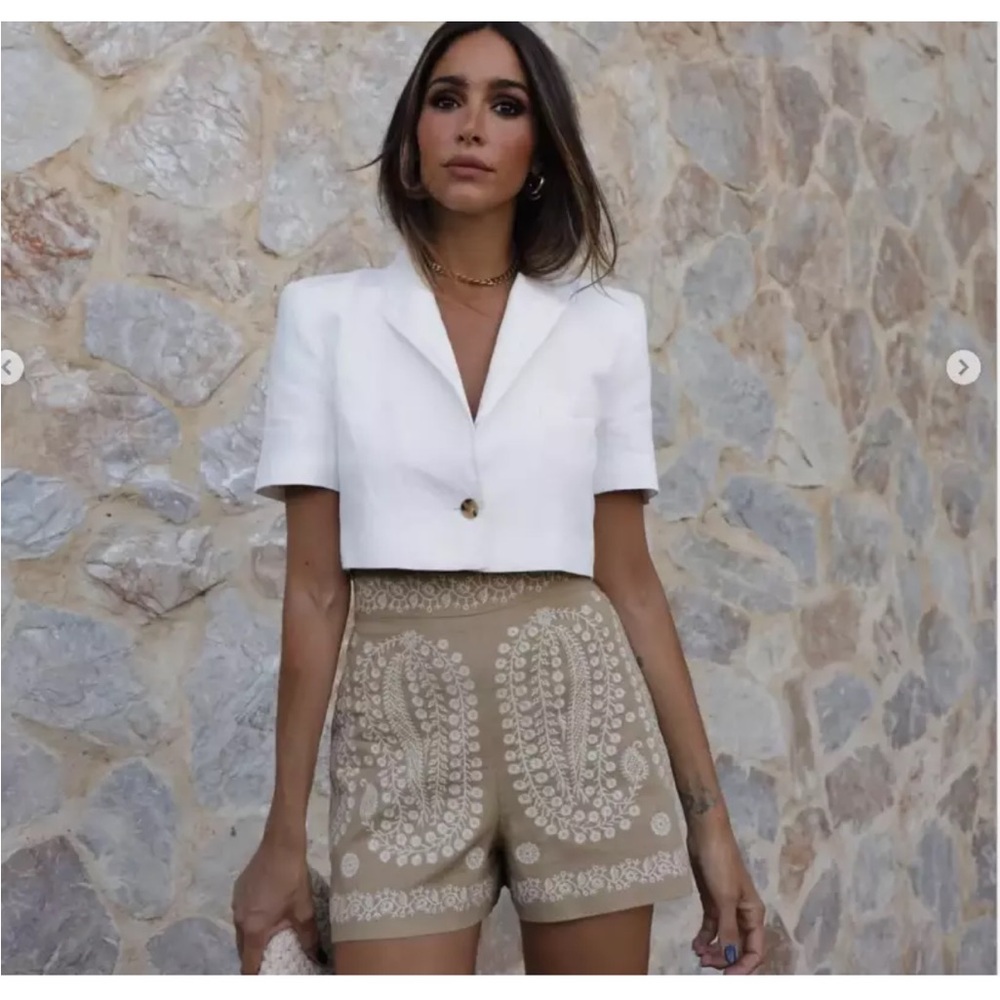 ZARA Embroidered Shorts LAST ONE